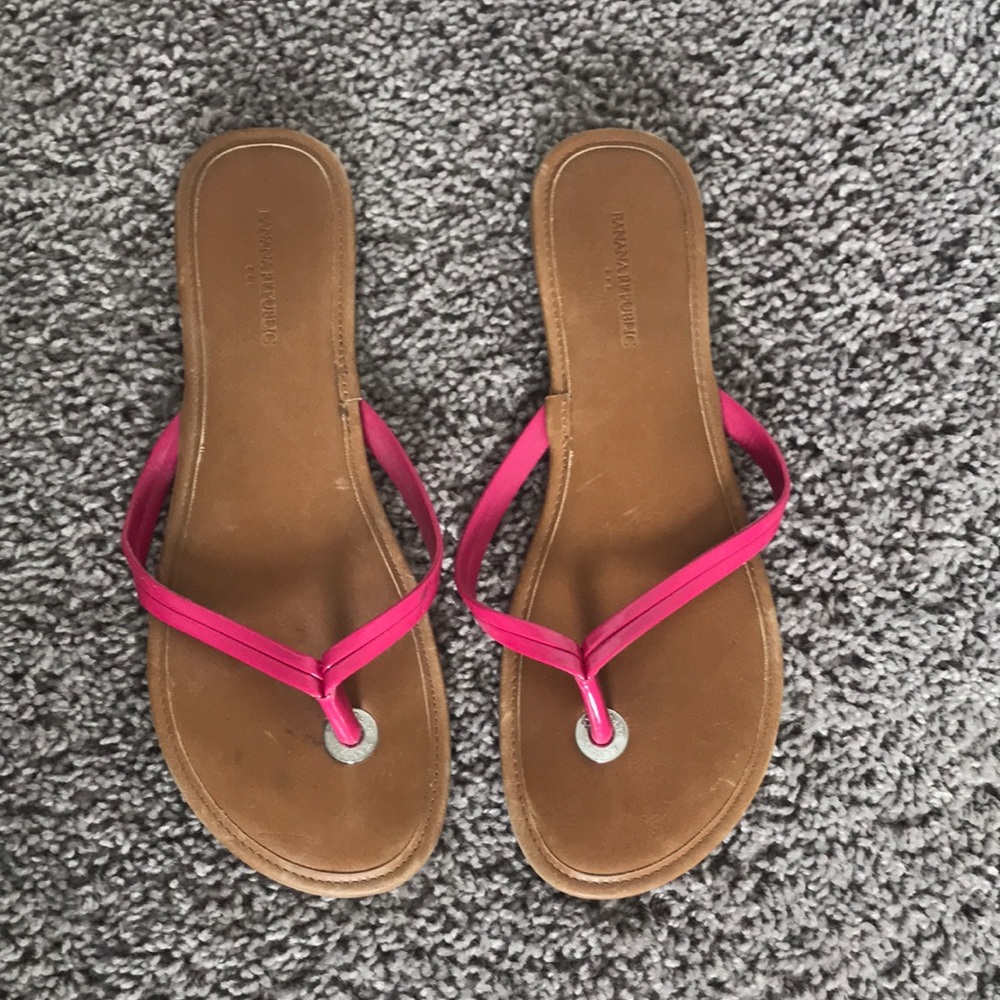 Pink banana republic sandals